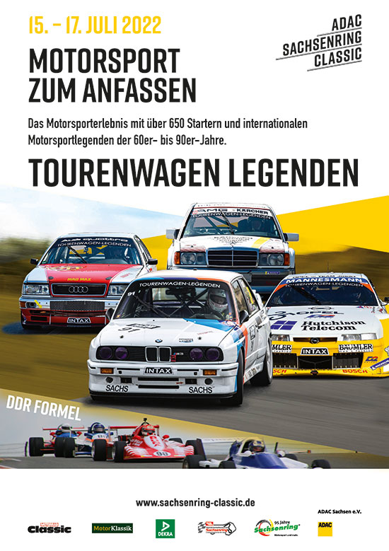 Plakat ADAC Sachsenring Classic 2022 Automotiv